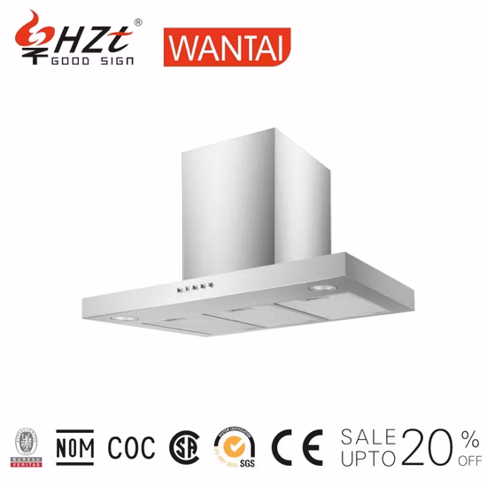 Hotte de cheminée autonettoyante sans conduit, nettoyage automatique, hotte murale à évacuation descendante, hotte de cuisine industrielle et commerciale avec Esp